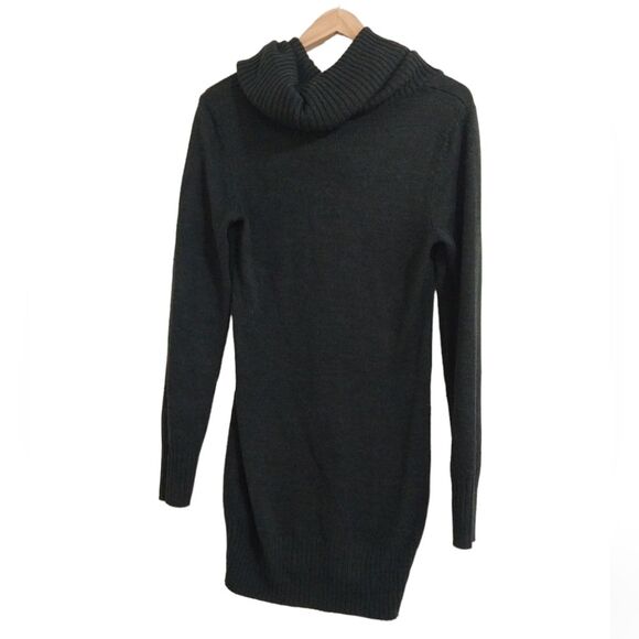 H&M long sweater size small women's cowl neck green - Picture 2 of 4